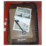 Vintage leather passport keepers/ travel lot