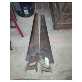 Pair of vintage hand saws