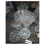 Clear glass ware lot