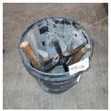 Bucket full of vintage tools