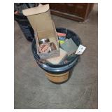 Bucket full of vintage fasteners