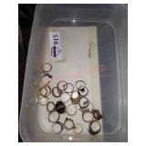 Costume jewelry ring lot