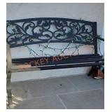 Metal porch bench and more