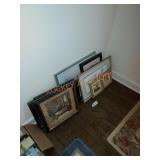 Framed art lot