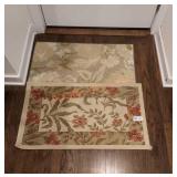 2 small throw rugs