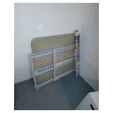 Baby gate card table lot