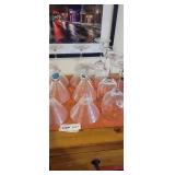 Wine and cocktail glass lot