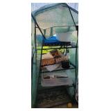 Greenhouse stand and contents