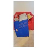 Little tikes toy box and toys
