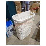 Plastic White Laundry Basket