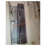 Faux wood blind apx 33in wide length unknown