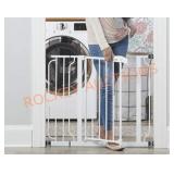 Regalo Walk Thru Safety Gate Metal White