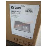 Krause 33" Granite Double Bowl Kitchen Sink