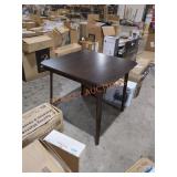 StackMore Square Folding Wood Table