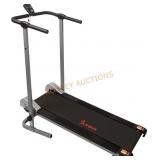 Sunny Health Foldable Manual Walking Treadmill