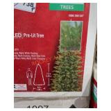 7.5ft Jackson Noble Fir Slim LED Pre Lit Tree