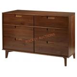 Walker Edison 6 Drawer Wood Dresser