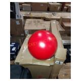 Round plastic red ball