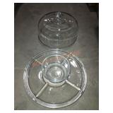 Libbey 11"w Glass Cake Stand/Platter
