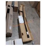 Curved shower curtain