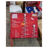 2 Piece LED Spiral Trees