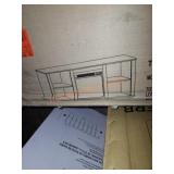 Furinno TV stand with fireplace