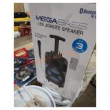 Mega bass jobsite speaker