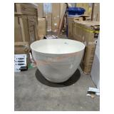 Decatur 22" White Resin Planter