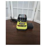 Ryobi 18V battery and charger