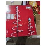 2 Piece LED Spiral Trees