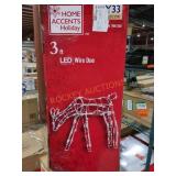 3ft LED Wire Doe Decoration