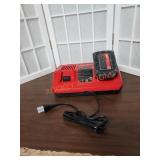 Milwaukee dual bay M18 charger and battery