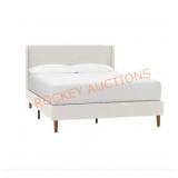 StyleWell Handale Ivory king Mid Century  Bed