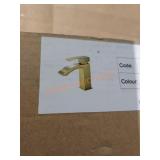 Golden brushed faucet