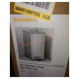 10 L stainless steel slim step can