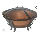 34in cast iron bowl fire pit
