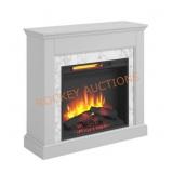 Stylewell 36in freestanding faux marble fireplace