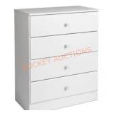 Prepac Astrid 4 Drawer White Dresser