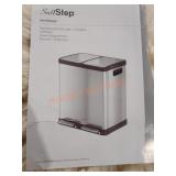 Soft step 16 gal trash can