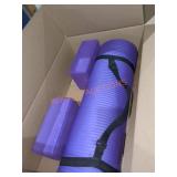 Excersize mat of unknown size and blocks