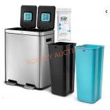 Home zone dual zone  trash can