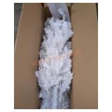 White prelit tree of unknown size