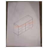 Small dresser with cloth drawers