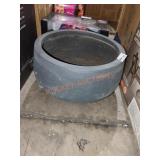 16" Black Planter Pot