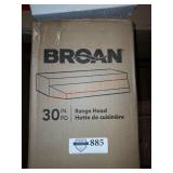 Broan 30in range hood