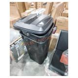 32 gallon rolling trash cans