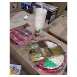 Christmas Party Utinsels and Plates