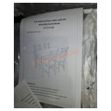 Dining table and four chairs set