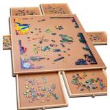 Puzzle Table Board with Drawers
