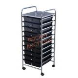Costway 10 drawer rolling paper storage cart